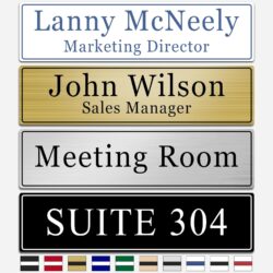Custom Office Engraved Name Plate