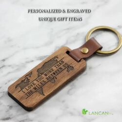 Engraved Wooden Keychain